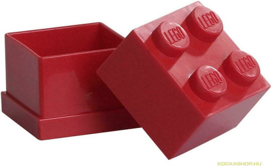 Room Copenhagen Lego Mini Box 4 Πλαστικό Παιδικό Δοχείο Φαγητού Κόκκινο 4.6 x 4.6 x 4.3εκ. 40111730 - Image 3