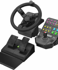 Logitech G Saitek Farm Sim Controller Bundle Τιμονιέρα με Μοχλό Ταχυτήτων και Πετάλια για PC με 900° Περιστροφής