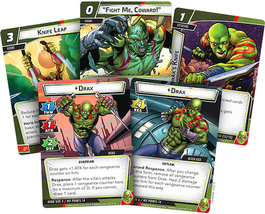 Fantasy Flight Marvel Champions: The Card Game - Drax Hero Pack Deck MC19EN - Image 2