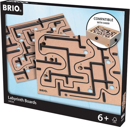 Brio Toys Ξύλινο Επιτραπέζιο Φλιπεράκι Labyrinth Boards 34030 - Image 2