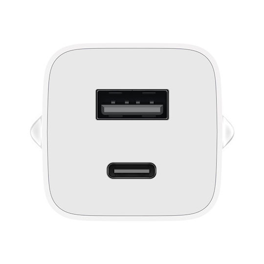 Xiaomi Φορτιστής GaN με Θύρα USB-A και Θύρα USB-C και Καλώδιο USB-C - USB-C 65W Power Delivery Λευκός (GaN BHR5515GL) - Image 2