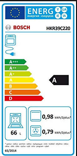 Bosch HKR39C220 Κουζίνα 66lt με Κεραμικές Εστίες Π60εκ. Λευκή - Image 3