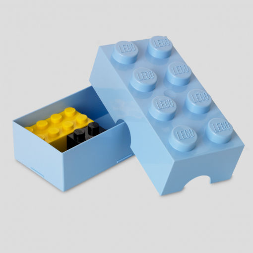 Room Copenhagen Lego Mini Box 8 Πλαστικό Παιδικό Δοχείο Φαγητού Γαλάζιο RC40121736 - Image 4