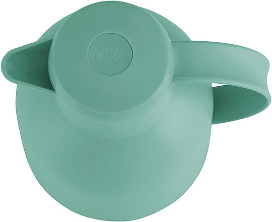 Emsa Samba Wave Vacuum Jug Quick Press Κανάτα Θερμός Πλαστικό 1lt Πράσινο με Λαβή 600021 - Image 3