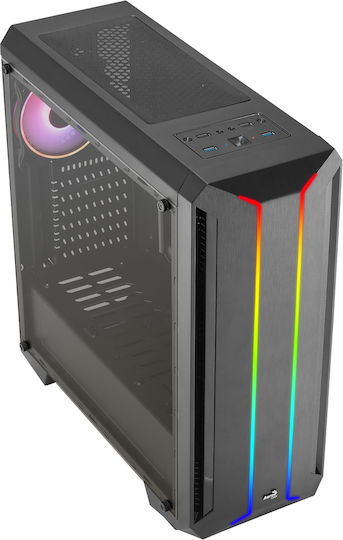 Aerocool Skyline ARGB Gaming Midi Tower Κουτί Υπολογιστή Μαύρο - Image 3