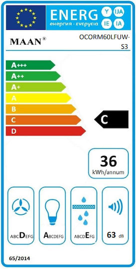 Maan Corona 2 Touch 60 Συρόμενος Απορροφητήρας 60cm Μαύρος - Image 4