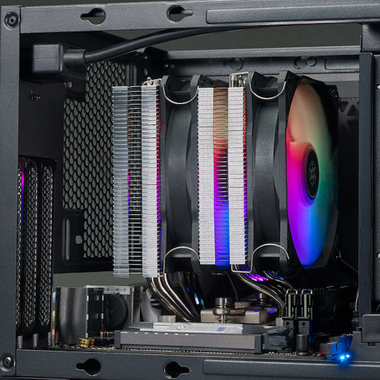 Silverstone Hydrogon D120 ARGB v2 Ψύκτρα Επεξεργαστή Διπλού Ανεμιστήρα για Socket AM4/1200/115x/1700 - Image 3