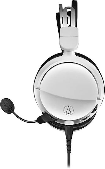 Audio Technica ATH-GL3 Over Ear Gaming Headset με σύνδεση 3.5mm Λευκό - Image 3