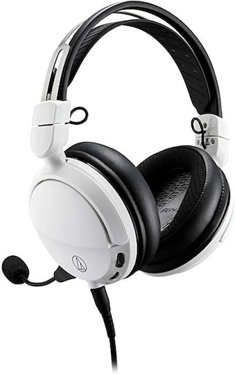 Audio Technica ATH-GL3 Over Ear Gaming Headset με σύνδεση 3.5mm Λευκό - Image 2