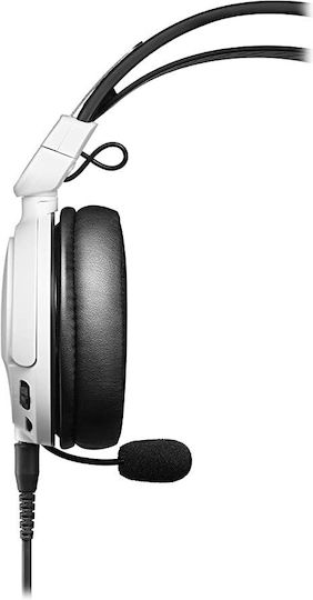 Audio Technica ATH-GL3 Over Ear Gaming Headset με σύνδεση 3.5mm Λευκό - Image 4