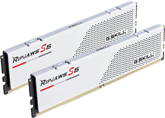 G.Skill Ripjaws S5 DDR5 64GB RAM με 2x32GB Modules και Ταχύτητα 5600 για Desktop F5-5600J3636D32GX2-RS5W - Image 2