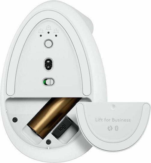 Logitech Lift for Business Ασύρματο Εργονομικό Bluetooth Vertical Ποντίκι Off-White - Image 6
