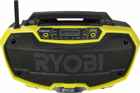 Ryobi Φορητό Ηχοσύστημα R18RH-0 5133002734 με Bluetooth / Ραδιόφωνο σε Πράσινο Χρώμα - Image 2
