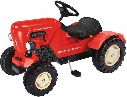 Big Porsche Diesel Junior Pedal Tractor Περπατούρα Ride On για 3+ Μηνών 800056560 Κόκκινη - Image 6