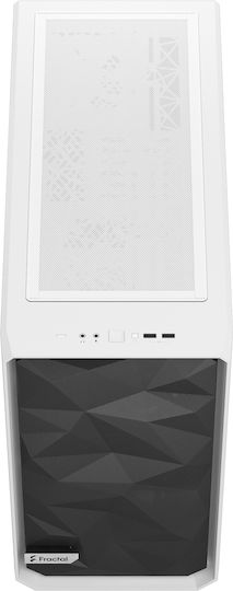 Fractal Design Meshify 2 Lite Midi Tower Κουτί Υπολογιστή με Πλαϊνό Παράθυρο White TG Clear Tint - Image 3