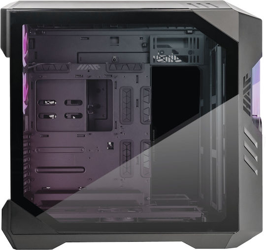 CoolerMaster HAF700 EVO Gaming Full Tower Κουτί Υπολογιστή με Πλαϊνό Παράθυρο και RGB Φωτισμό Titanium Grey - Image 4