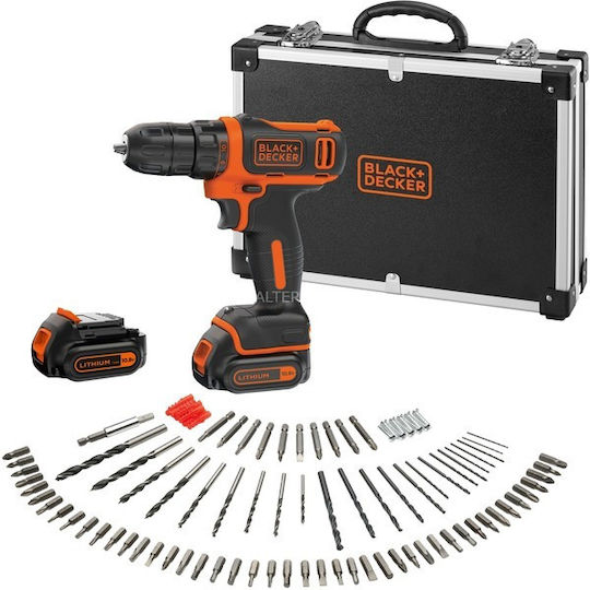 Black & Decker BDCDD12BAFC Κρουστικό Δραπανοκατσάβιδο Μπαταρίας 10.8V 2x1.5Ah BDCDD12BAFC - Image 2