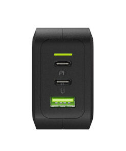 Alternative view of Green Cell Φορτιστής Χωρίς Καλώδιο με Θύρα USB-A και 2 Θύρες USB-C 65W Power Delivery / Quick Charge 3.0 Μαύρος (CHARGC08)
