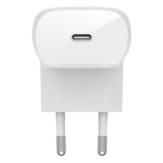 Belkin Φορτιστής με Θύρα USB-C και Καλώδιο Lightning 30W Power Delivery Λευκός (WCA005VF1MWH-B5) - Image 3