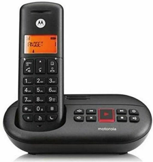 Motorola E211 Ασύρματο Τηλέφωνο Μαύρο - Image 2