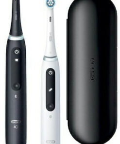 Alternative view of Oral-B IO Series 5 Ηλεκτρική Οδοντόβουρτσα με Αισθητήρα Πίεσης και Θήκη Ταξιδίου Black & White Διπλή Συσκευασία
