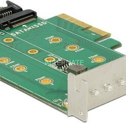 Alternative view of DeLock Κάρτα PCIe σε 3 θέσεις M.2 (89518)