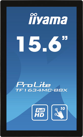 Iiyama POS Monitor ProLite 15.6" IPS με Ανάλυση 1920x1080 TF1634MC-B8X - Image 2