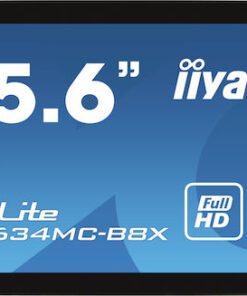 Iiyama POS Monitor ProLite 15.6" IPS με Ανάλυση 1920x1080 TF1634MC-B8X