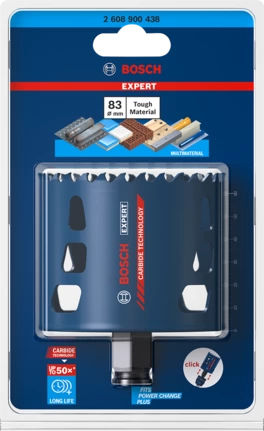 Bosch Ποτηροπρίονο Expert Toughmaterial με Διάμετρο 83mm για Ξύλο και Μέταλλο 2608900438 - Image 2