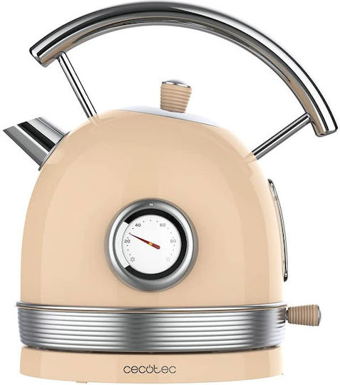 Cecotec Thermosense 420 Vintage Βραστήρας 1.8lt 2200W Μπεζ