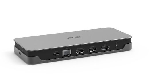 Acer USB-C Docking Station με HDMI/DisplayPort 4K Ethernet και συνδεση 3 Οθονών Γκρι (GP.DCK11.00Q) - Image 4