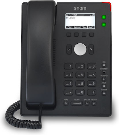 Snom D120 Ενσύρματο Τηλέφωνο IP 2 γραμμών Μαύρο - Image 2