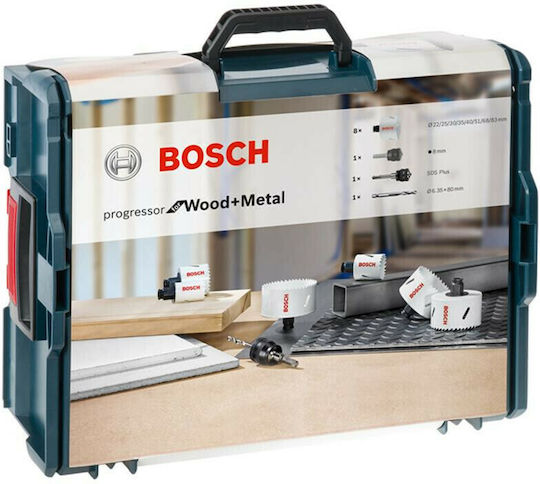 Bosch Σετ Ποτηροπρίονα με Διάμετρο από 22mm έως 83mm για Ξύλο και Μέταλλο 2608594271
