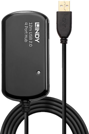 Lindy USB 2.0 Hub 4 Θυρών με σύνδεση USB-A (42783) - Image 4