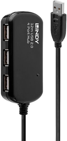 Lindy USB 2.0 Hub 4 Θυρών με σύνδεση USB-A (42783) - Image 3