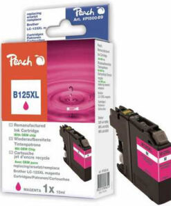 Peach Συμβατό Μελάνι Εκτυπωτή InkJet Brother LC-125XL 15ml Ματζέντα 1τμχ PI500-89