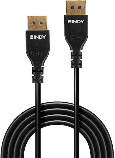 Lindy Cable DisplayPort male - DisplayPort male 2m Μαύρο (36462) - Image 2