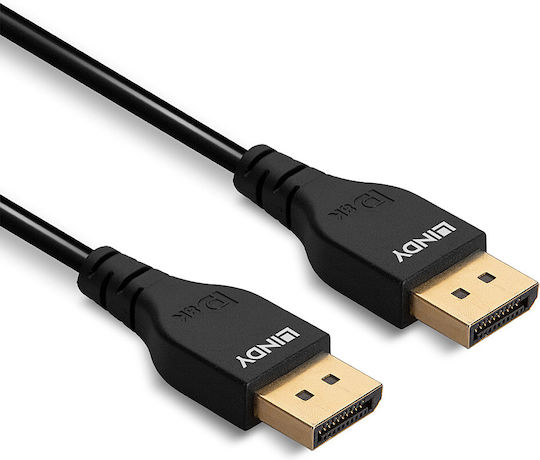 Lindy Cable DisplayPort male - DisplayPort male 2m Μαύρο (36462) - Image 3