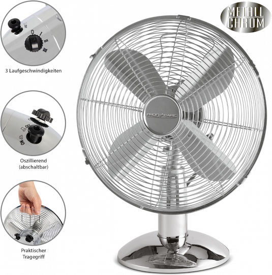 ProfiCare VL 3062 M 330620 Επιτραπέζιος Ανεμιστήρας 30W Διαμέτρου 25cm - Image 2
