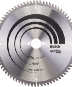 Alternative view of Bosch Optiline Δίσκος Κοπής Ξύλου με 80 Δόντια 250mm 2608640645