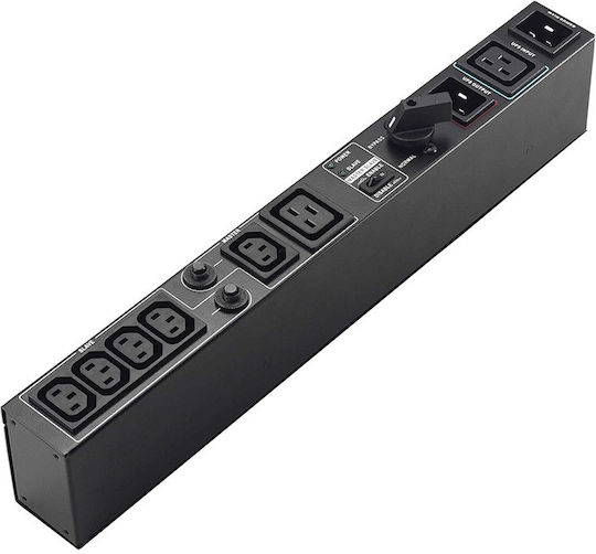 Powerwalker Maintenance Bypass Switch 19" - 1-3KVA - 5x IEC C13, 1x IEC C19 MBS