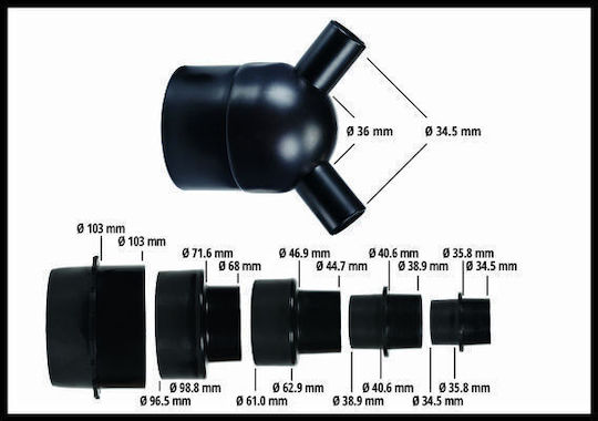 Einhell TE-VE 550/1 A Αναρροφητήρας με Ισχύ 550W & Ταχύτητα Κοπής 2850rpm - Image 6