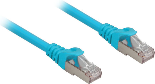 Sharkoon S/FTP Cat.6a Καλώδιο Δικτύου Ethernet 10m Μπλε - Image 2