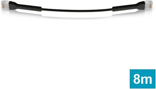 Ubiquiti U/UTP Cat.6 Καλώδιο Δικτύου Ethernet 8m Μαύρο 1τμχ UC-PATCH-8M-RJ45-BK - Image 2