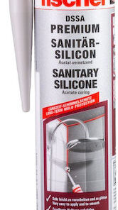 fischer Premium Sanitary Σφραγιστική Σιλικόνη Αντιμουχλική Γκρι 310ml 512209
