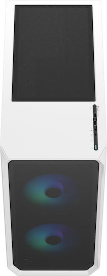 Fractal Design Focus 2 Gaming Midi Tower Κουτί Υπολογιστή με Πλαϊνό Παράθυρο RGB White - Image 3