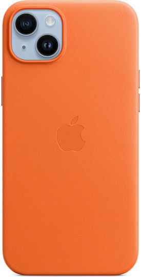 Apple Leather Case with MagSafe Back Cover Δερμάτινο Πορτοκαλί (iPhone 14 Plus) MPPF3ZM/A