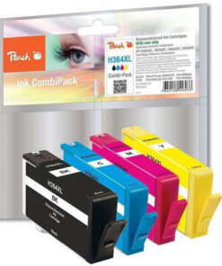 Peach Πακέτο Συμβατών Μελανιών Εκτυπωτή InkJet HP 364XL Πολλαπλό (Color) / Μαύρο PI300-370
