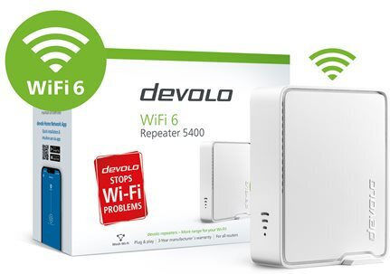 Devolo WiFi 6 Repeater 5400 Mesh WiFi Extender Dual Band (2.4 & 5GHz) 5400Mbps - Image 2