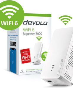 Devolo WiFi 6 Repeater 3000 Mesh WiFi Extender Dual Band (2.4 & 5GHz) 3000Mbps